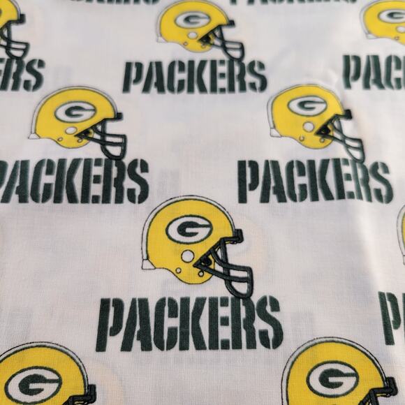 Green Bay Packers Fabric 3 Piece NFL Licensed 1994 Cotton 2yd + Remnants Vintage - Picture 12 of 16